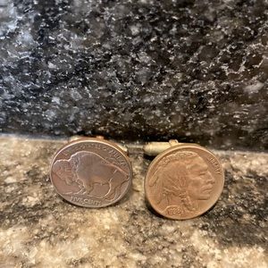 Buffalo Nickel cufflinks